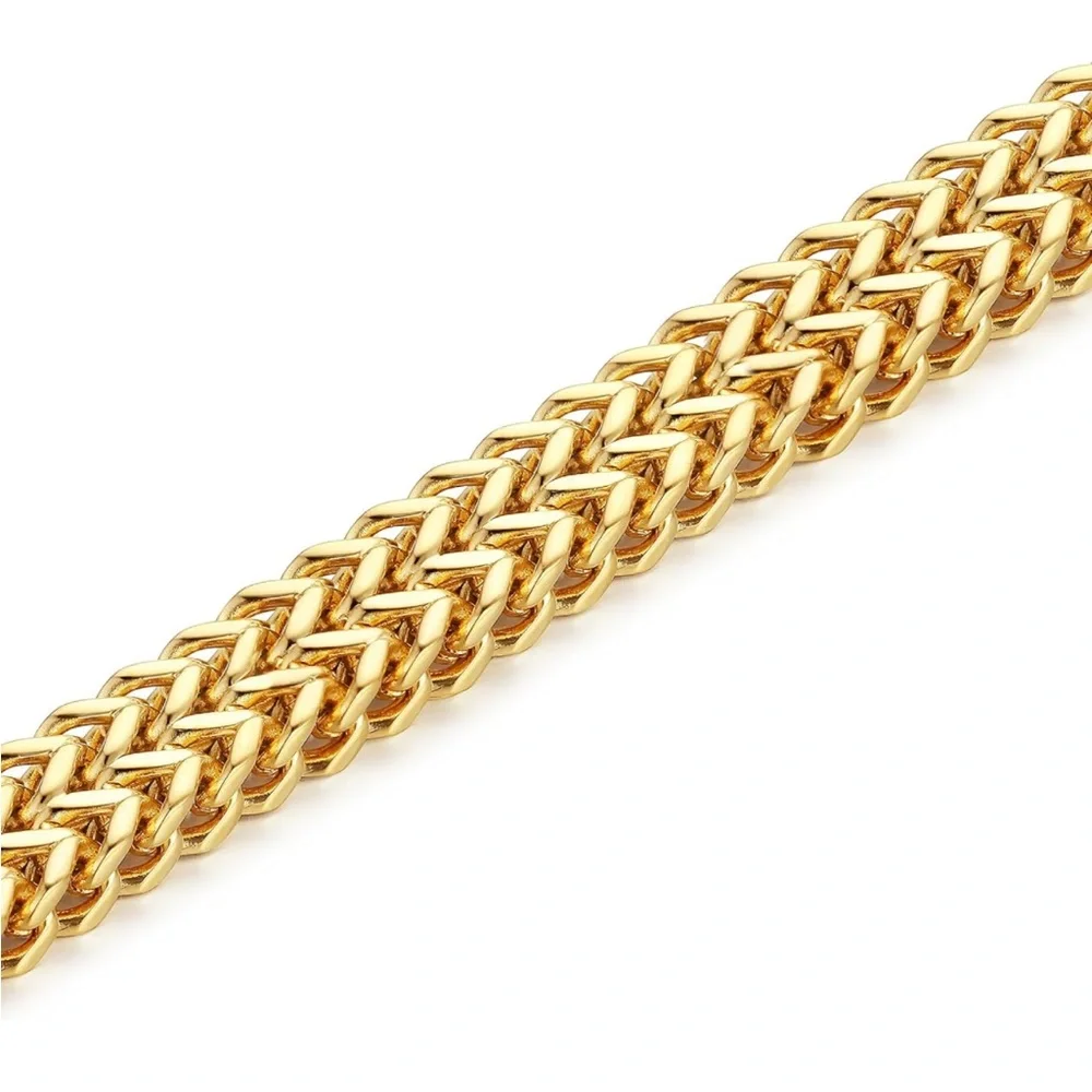 NEW 18k gold plated Chunky Chain Link Bracelet